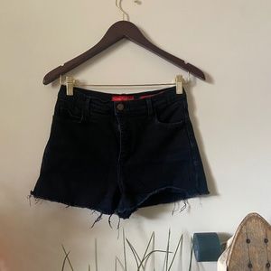 COPY - Black High Waisted Jean Shorts